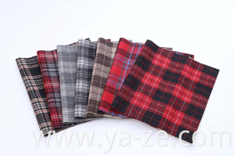 Hot selling cheap custom woven woolen wool check tweed plaid manufacturer fabric for overcoat suit blazer woolen wool suit manufacturer fabric for women cloth